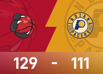 NBA 보고서: Barrett 22득점 6리바운드, 랩터스가 페이서스를 129-111로 이겼습니다.