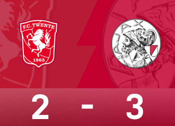 에레디비시 경기 보고서: 괴츠의 패스와 슈팅, 베르호르스트 득점, 아약스가 트벤테를 3-2로 역전시켰습니다.